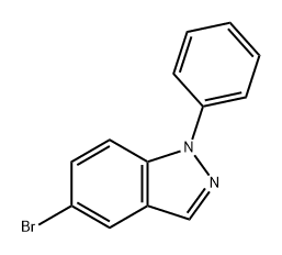 5-溴-1-苯基-1H-吲唑 结构式