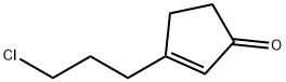 3-(3-Chloropropyl)cyclopent-2-enone 结构式