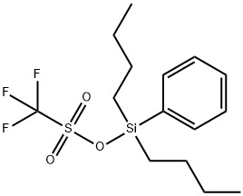 二丁基苯基硅烷基 1,1,1- 三氟甲磺酸盐 结构式
