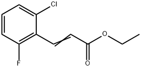 2-Propenoic acid, 3-(2-chloro-6-fluorophenyl)-, ethyl ester 结构式