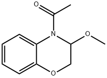 Ethanone, 1-(2,3-dihydro-3-methoxy-4H-1,4-benzoxazin-4-yl)- 结构式