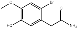 Benzeneacetamide, 2-bromo-5-hydroxy-4-methoxy- 结构式