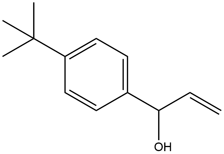 Benzenemethanol, 4-(1,1-dimethylethyl)-α-ethenyl- 结构式