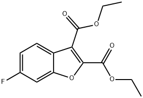 2,3-Benzofurandicarboxylic acid, 6-fluoro-, 2,3-diethyl ester 结构式