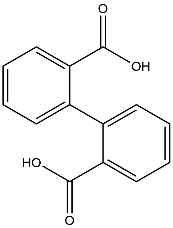 [1,1'-Biphenyl]-2,2'-dicarboxylic acid, (1R)- (9CI) 结构式