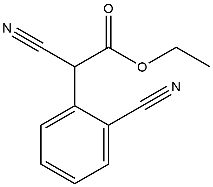 ethyl 2-cyano-2-(2-cyanophenyl)acetate 结构式