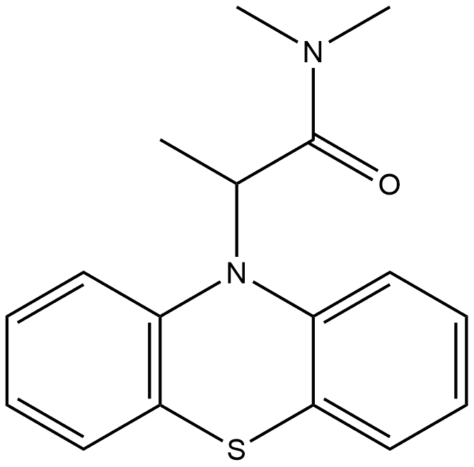 N,N,α-Trimethyl-10H-phenothiazine-10-acetamide 结构式