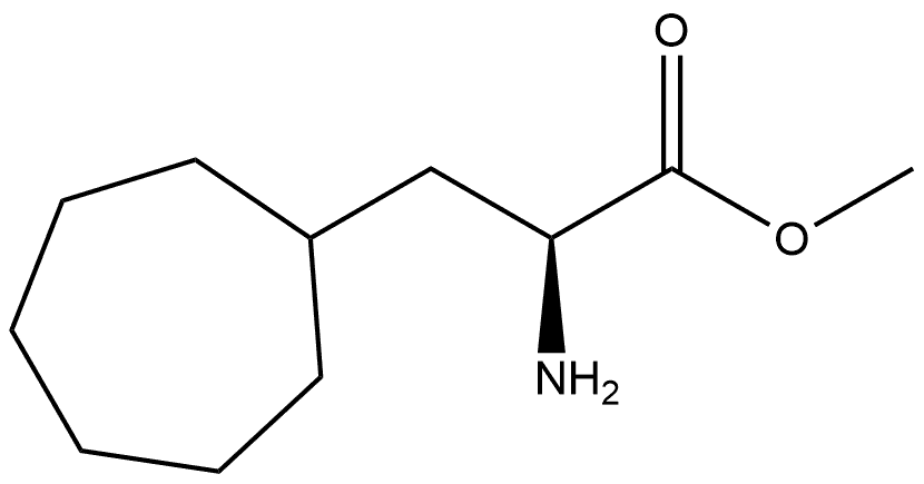 Cycloheptanepropanoic acid, α-amino-, methyl ester, (αS)- 结构式