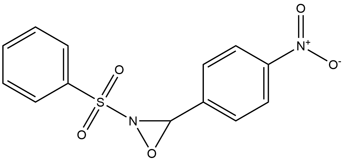 Oxaziridine, 3-(4-nitrophenyl)-2-(phenylsulfonyl)- 结构式