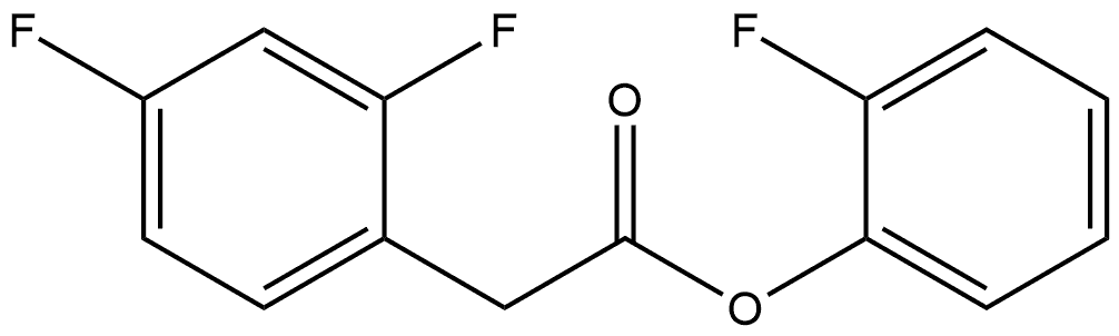 2-Fluorophenyl 2,4-difluorobenzeneacetate 结构式