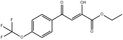 2-Butenoic acid, 2-hydroxy-4-oxo-4-[4-(trifluoromethoxy)phenyl]-, ethyl ester, (2Z)- 结构式