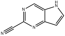 5H-吡咯并[3,2-D]嘧啶-2-甲腈 结构式