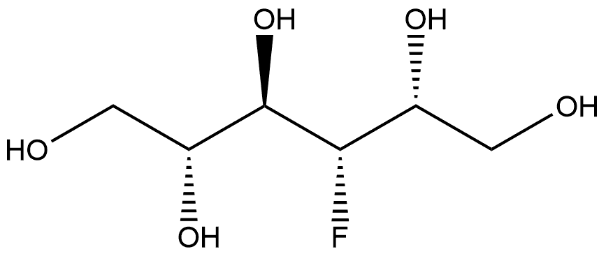 3-DEOXY-3-FLUORO-D-GALACTITOL 结构式