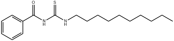 Benzamide, N-[(decylamino)thioxomethyl]- 结构式