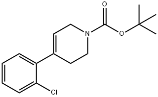4-(2-氯苯基)-5,6-二氢吡啶-1(2H)-羧酸叔丁酯 结构式