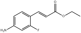 2-Propenoic acid, 3-(4-amino-2-fluorophenyl)-, ethyl ester, (2E)- 结构式