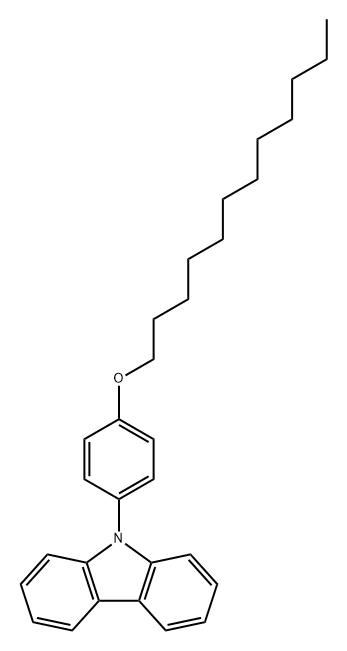 9H-Carbazole, 9-[4-(dodecyloxy)phenyl]- 结构式
