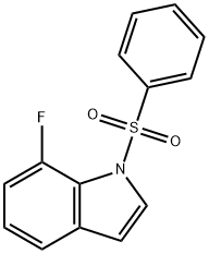 7-氟-1-(苯磺酰基)-1H-吲哚 结构式