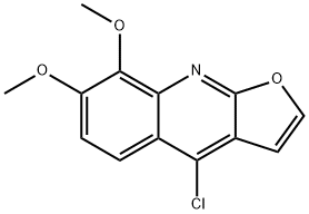 Furo[2,3-b]quinoline, 4-chloro-7,8-dimethoxy- 结构式