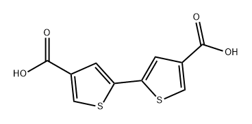 2,2'-联噻吩-4,4'-二羧酸 结构式