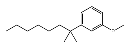 Benzene, 1-(1,1-dimethylheptyl)-3-methoxy- 结构式