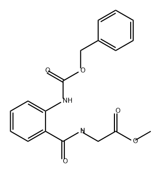 Glycine, N-[2-[[(phenylmethoxy)carbonyl]amino]benzoyl]-, methyl ester 结构式