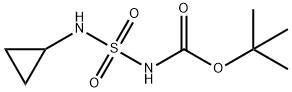 Carbamic acid, N-[(cyclopropylamino)sulfonyl]-, 1,1-dimethylethyl ester 结构式