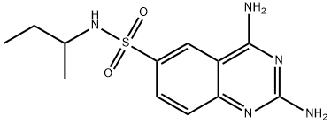 2,4-Diamino-N-(sec-butyl)quinazoline-6-sulfonamide 结构式