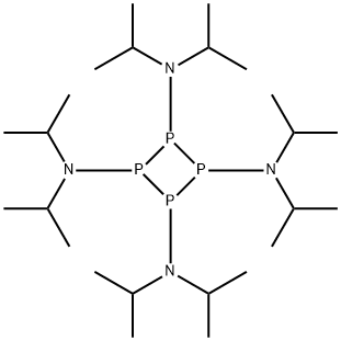 1,2,3,4-Tetraphosphetanetetramine, N1,N1,N2,N2,N3,N3,N4,N4-octakis(1-methylethyl)- 结构式