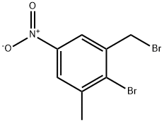 Benzene, 2-bromo-1-(bromomethyl)-3-methyl-5-nitro- 结构式