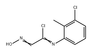 Ethanimidoyl chloride, N-(3-chloro-2-methylphenyl)-2-(hydroxyimino)- 结构式
