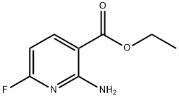 2-氨基-6-氟烟酸乙酯 结构式