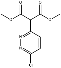 1,3-二甲基-2-(6-氯哒嗪-3-基)丙二酸酯 结构式