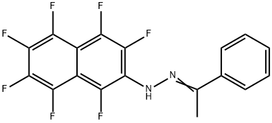 Ethanone, 1-phenyl-, 2-(1,3,4,5,6,7,8-heptafluoro-2-naphthalenyl)hydrazone 结构式