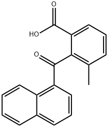 Benzoic acid, 3-methyl-2-(1-naphthalenylcarbonyl)- 结构式