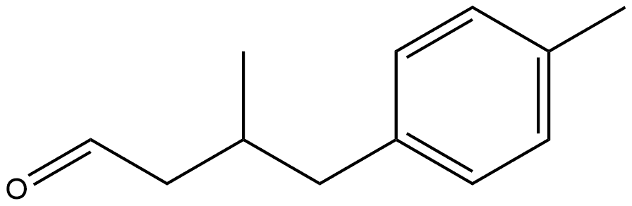Benzenebutanal, β,4-dimethyl- 结构式