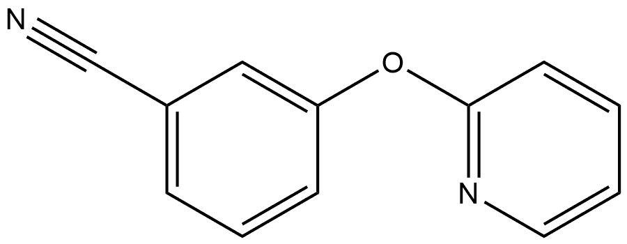 3-(2-Pyridinyloxy)benzonitrile 结构式