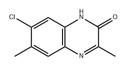 7-氯-3,6-二甲基喹喔啉-2(1H)-酮 结构式