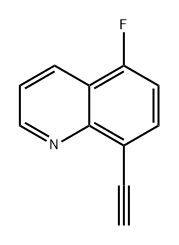 8-乙炔基-5-氟喹啉 结构式