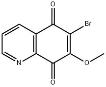 6-Bromo-7-methoxyquinoline-5,8-dione 结构式