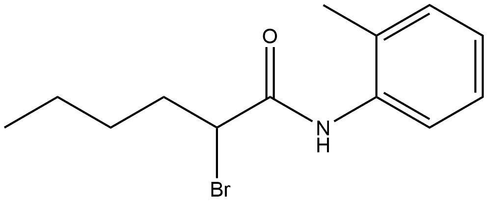 2-Bromo-N-(2-methylphenyl)hexanamide 结构式