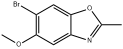 6-溴-5-甲氧基-2-甲基苯并[D]噁唑 结构式