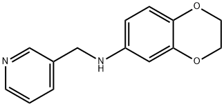 3-Pyridinemethanamine, N-(2,3-dihydro-1,4-benzodioxin-6-yl)- 结构式