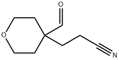 2H-Pyran-4-propanenitrile, 4-formyltetrahydro- 结构式