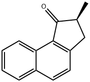 1H-Benz[e]inden-1-one, 2,3-dihydro-2-methyl-, (2S)- 结构式