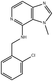 N-(2-Chlorobenzyl)-3-methyl-3H-imidazo[4,5-c]pyridin-4-amine 结构式