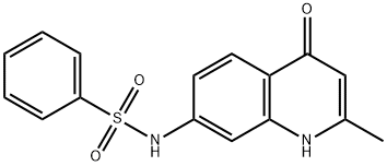 N-(2-Methyl-4-oxo-1,4-dihydroquinolin-7-yl)benzenesulfonamide 结构式