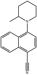 4-(2-Methylpiperidin-1-yl)-1-naphthonitrile 结构式