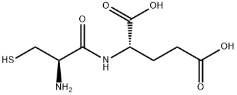 L-Glutamic acid, L-cysteinyl- 结构式