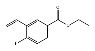 Benzoic acid, 3-ethenyl-4-fluoro-, ethyl ester 结构式